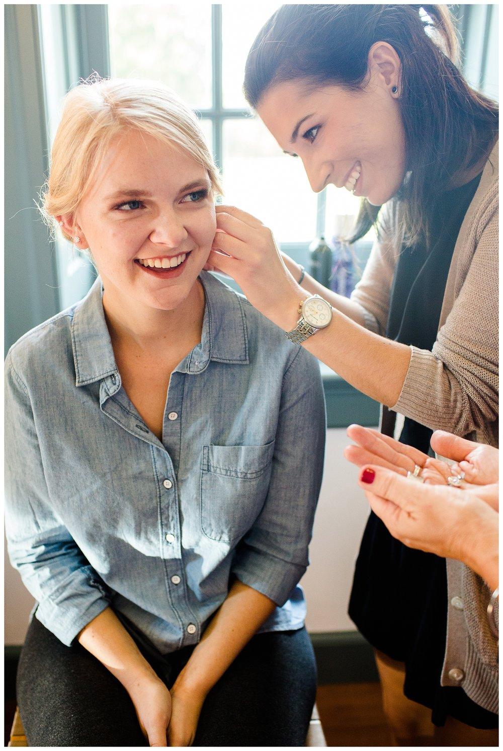  That time a bride's earring broke during detail shots and we hot glued it back together! It didn't make it but Dee Dee came to the rescue and brought us some more earrings! Stuff always comes up but our brides have the BEST attitudes and we always do our BEST to make the most of the situation! 