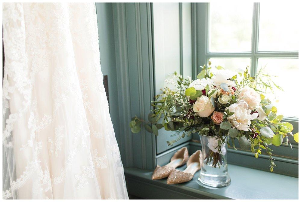 A blush, romantic, rustic wedding at Dulany's Overlook in Frederick, Maryland.