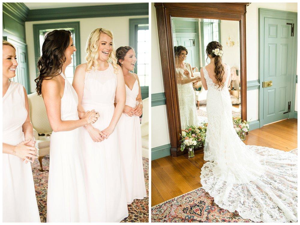 A blush, romantic, rustic wedding at Dulany's Overlook in Frederick, Maryland.