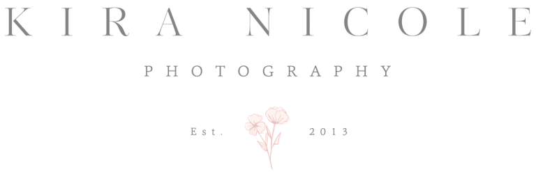Kira Nicole Photography main logo for Annapolis, MD Wedding Photographer.