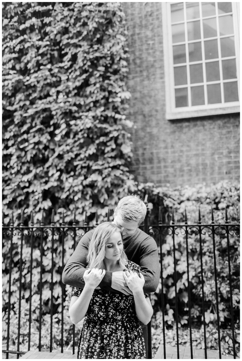 A romantic Fells Point engagement session in the rain.