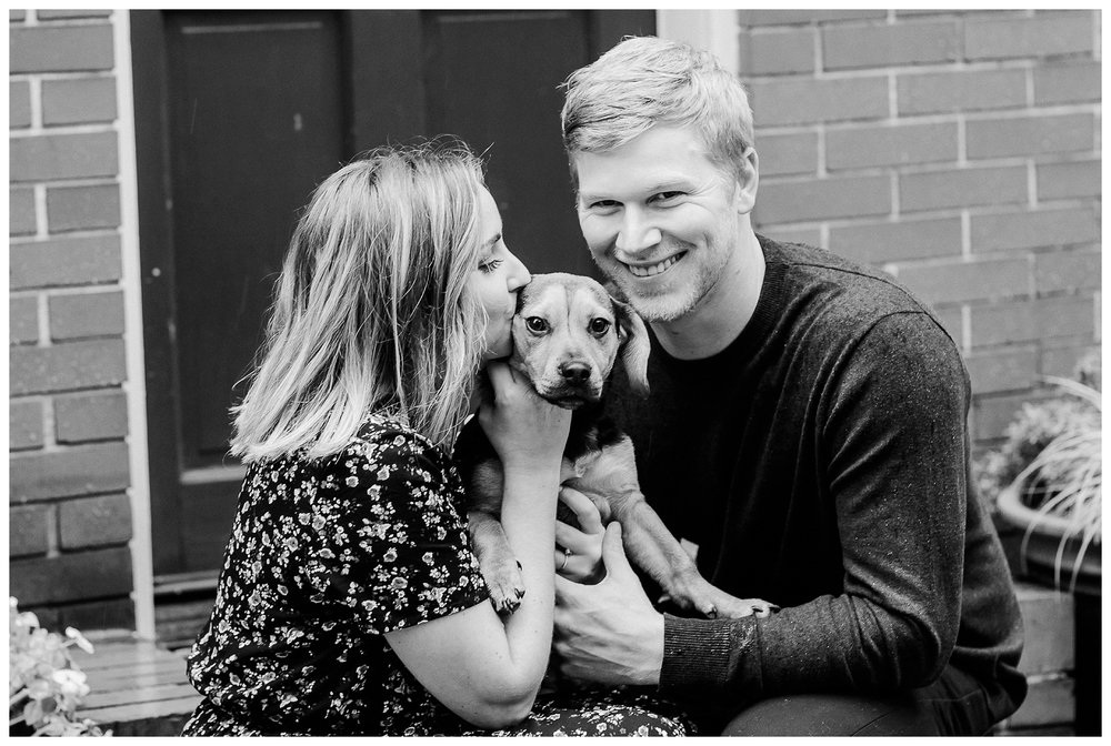 A romantic Fells Point engagement session in the rain.