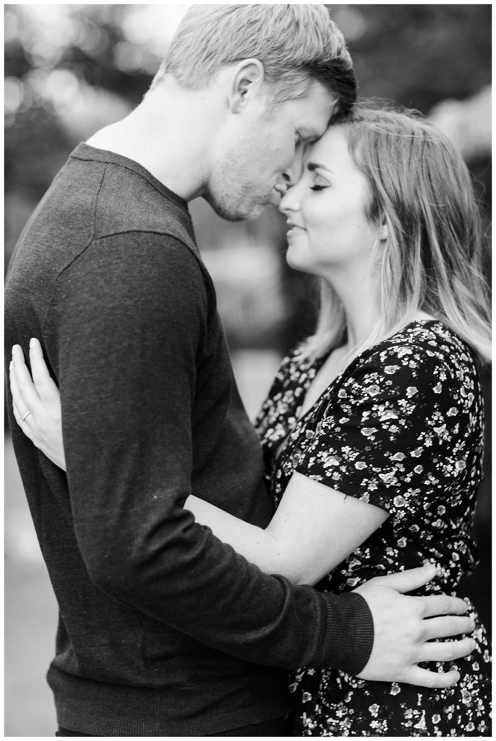 A romantic Fells Point engagement session in the rain.