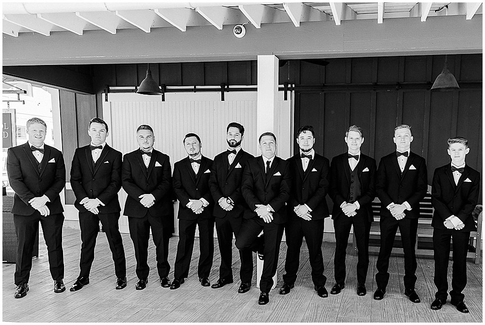 A black tie wedding at the Chesapeake Bay Beach Club on the Eastern Shore of Maryland.