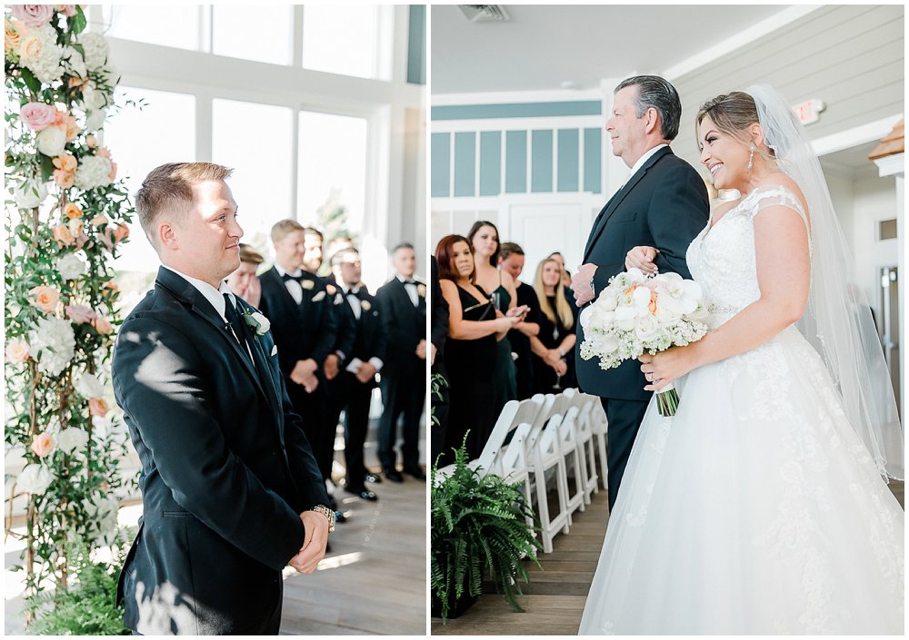 A black tie wedding at the Chesapeake Bay Beach Club on the Eastern Shore of Maryland.