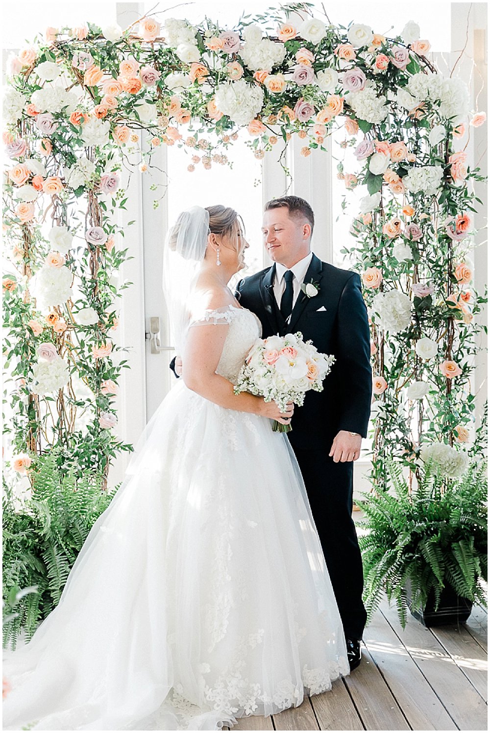 A black tie wedding at the Chesapeake Bay Beach Club on the Eastern Shore of Maryland.