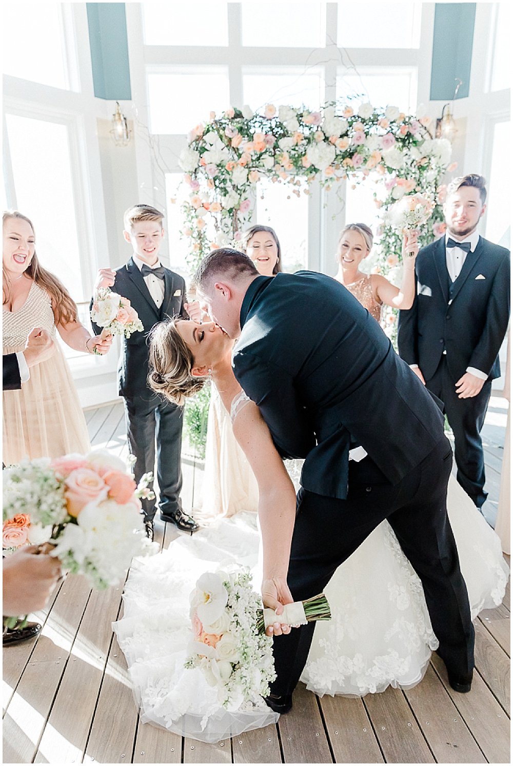 A black tie wedding at the Chesapeake Bay Beach Club on the Eastern Shore of Maryland.