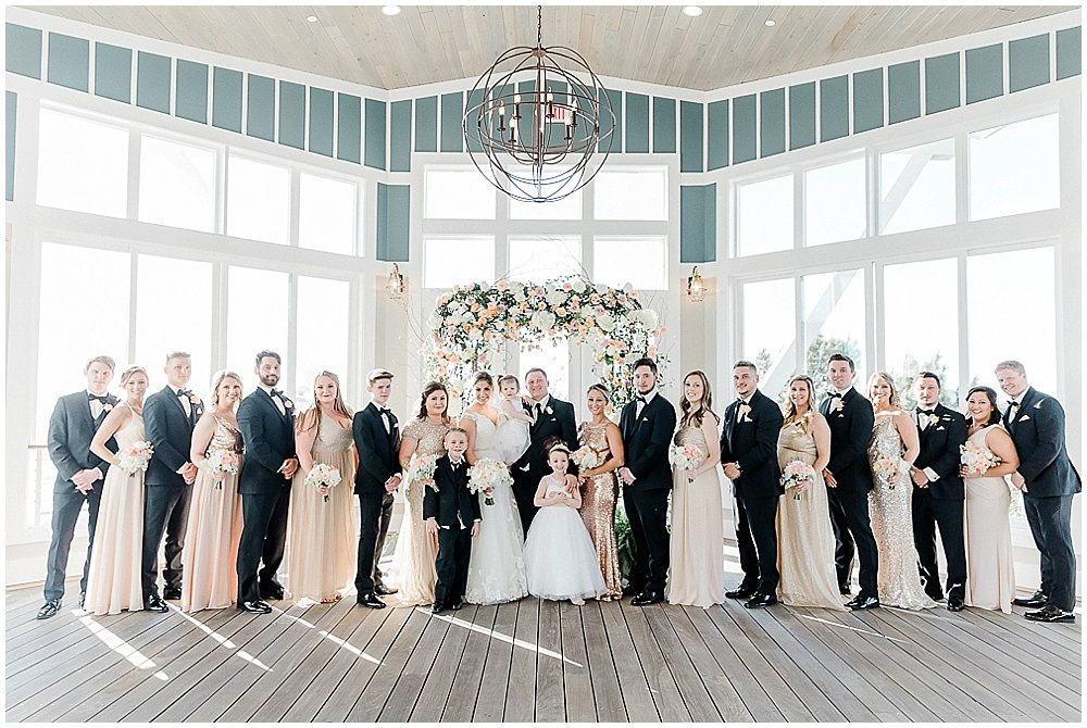 A black tie wedding at the Chesapeake Bay Beach Club on the Eastern Shore of Maryland.