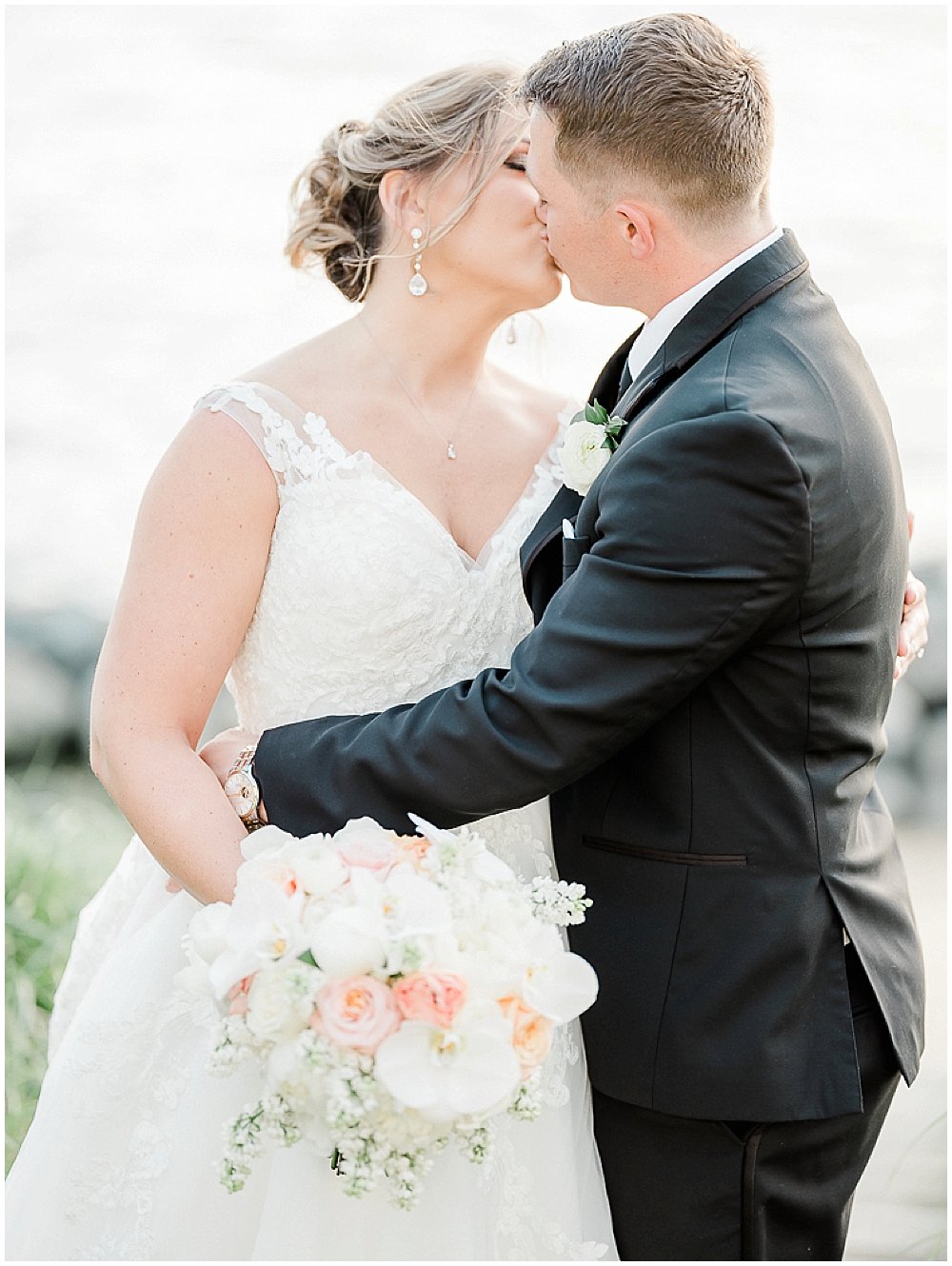 A black tie wedding at the Chesapeake Bay Beach Club on the Eastern Shore of Maryland.