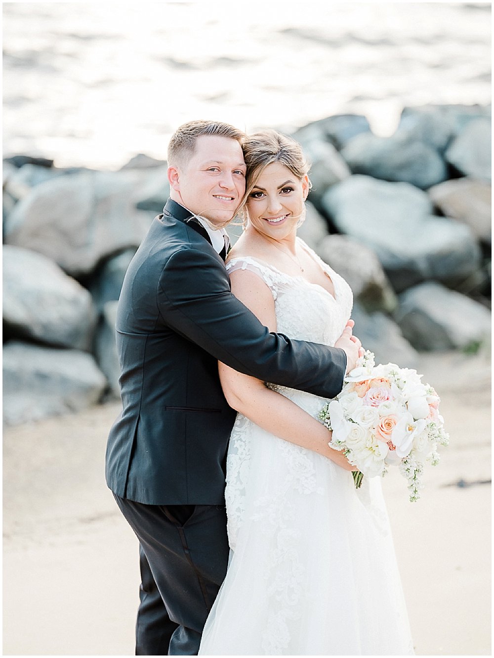 A black tie wedding at the Chesapeake Bay Beach Club on the Eastern Shore of Maryland.