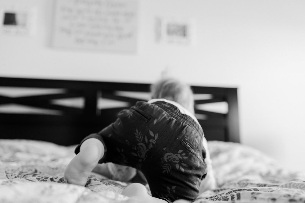 3 year old photographer taking pictures of her family