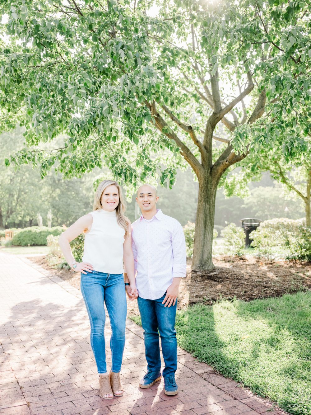 A light and airy engagement session at Quiet Waters Park in Annapolis, Maryland