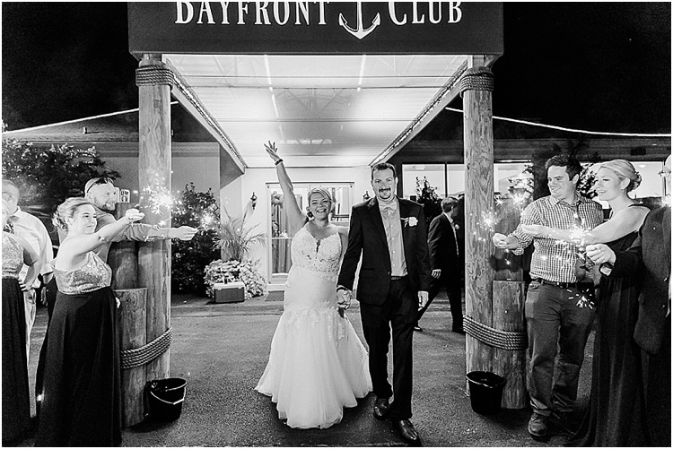 Classic waterfront wedding at the Bayfront Club in Edgemere, Maryland.