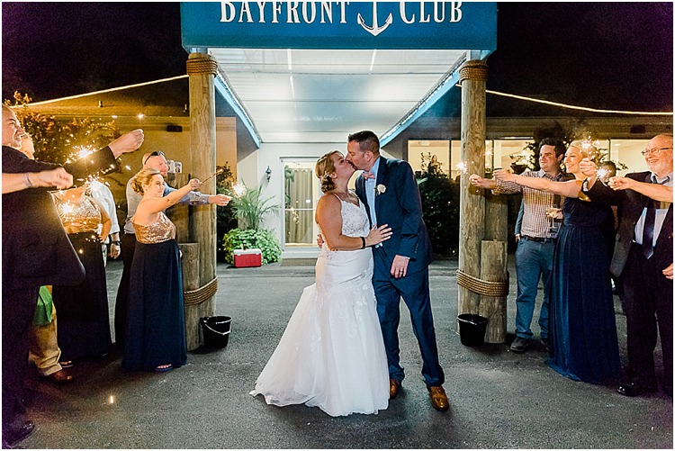 Classic waterfront wedding at the Bayfront Club in Edgemere, Maryland.