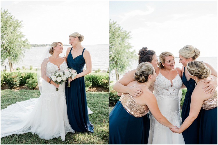 Classic waterfront wedding at the Bayfront Club in Edgemere, Maryland.