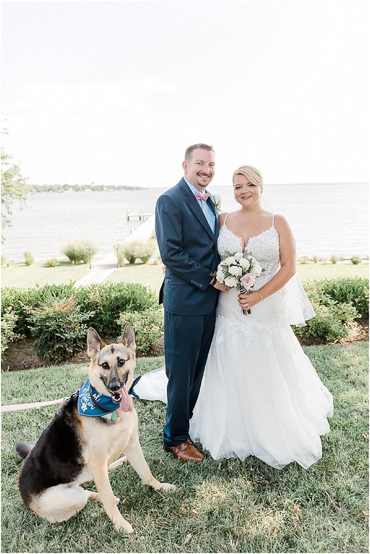 Classic waterfront wedding at the Bayfront Club in Edgemere, Maryland.