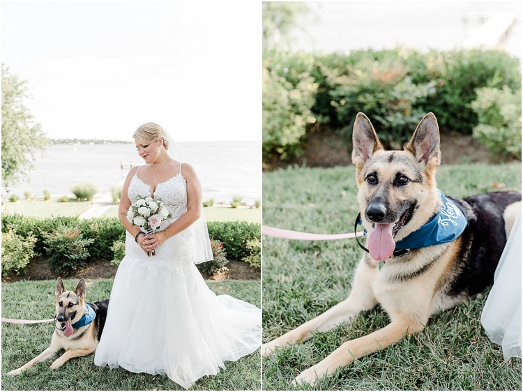 Classic waterfront wedding at the Bayfront Club in Edgemere, Maryland.