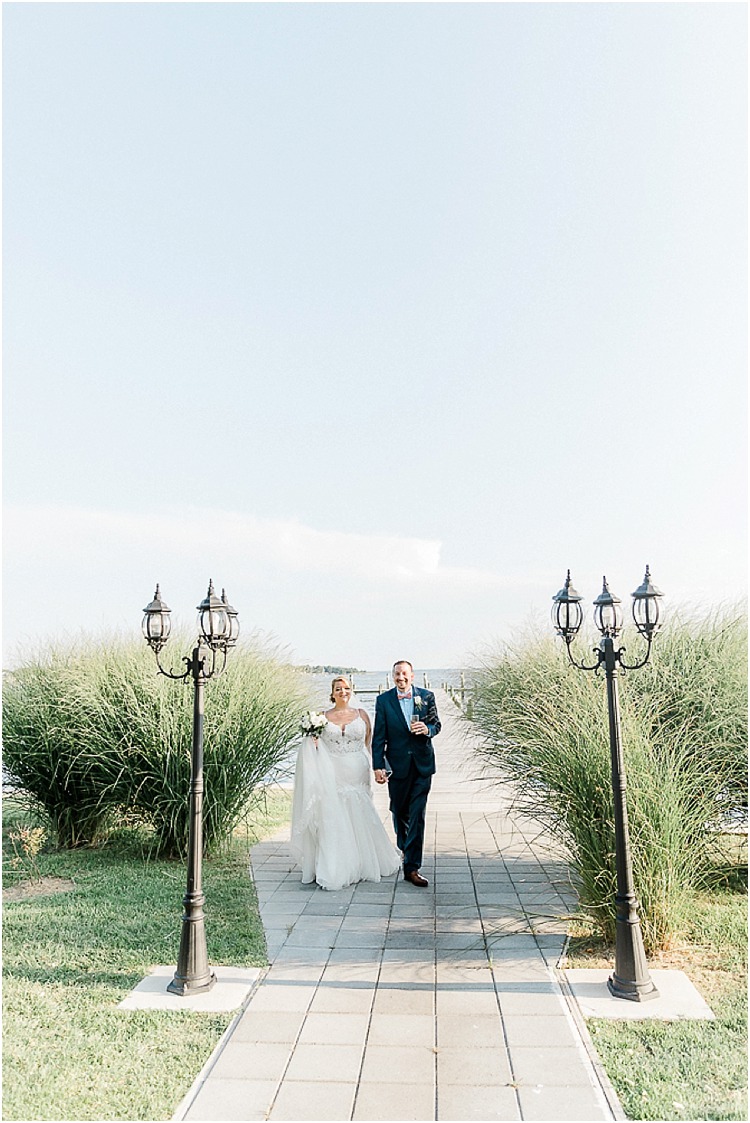 Classic waterfront wedding at the Bayfront Club in Edgemere, Maryland.