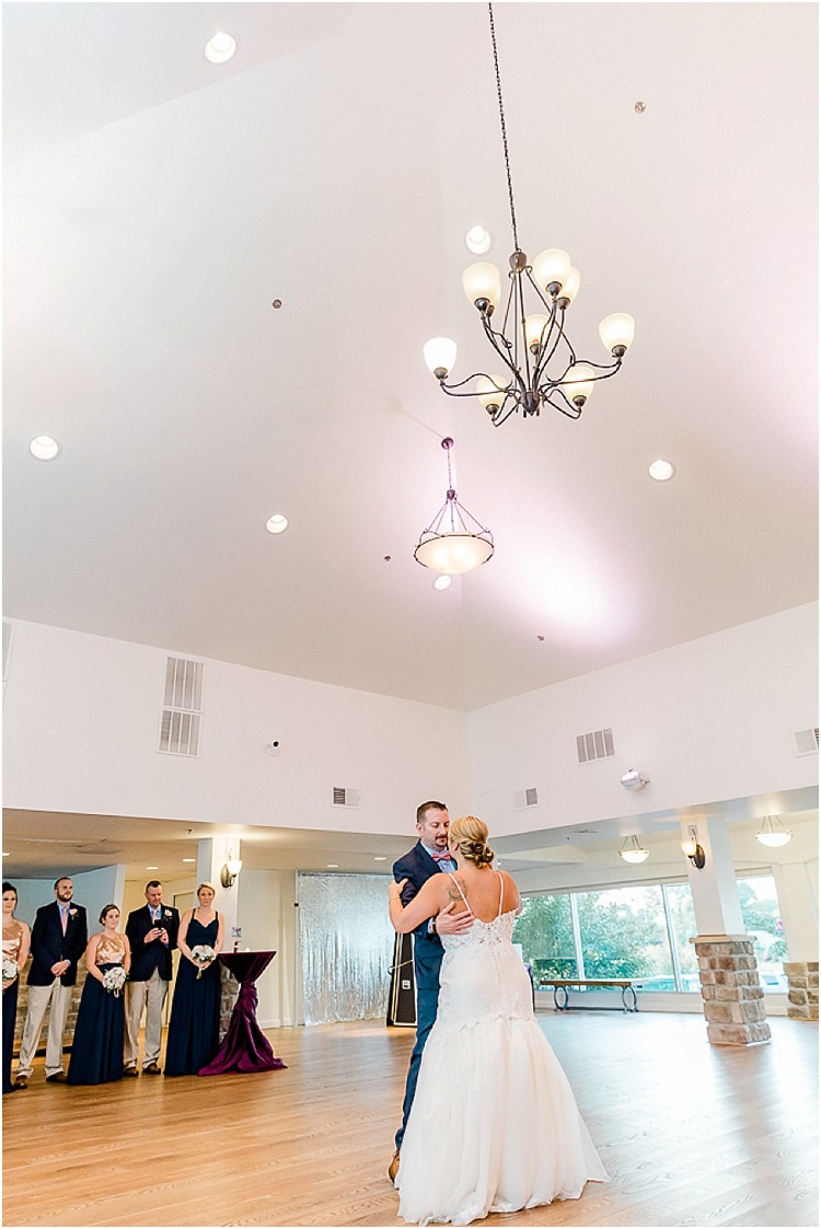 Classic waterfront wedding at the Bayfront Club in Edgemere, Maryland.