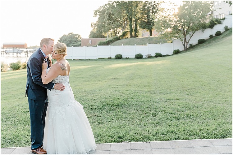 Classic waterfront wedding at the Bayfront Club in Edgemere, Maryland.