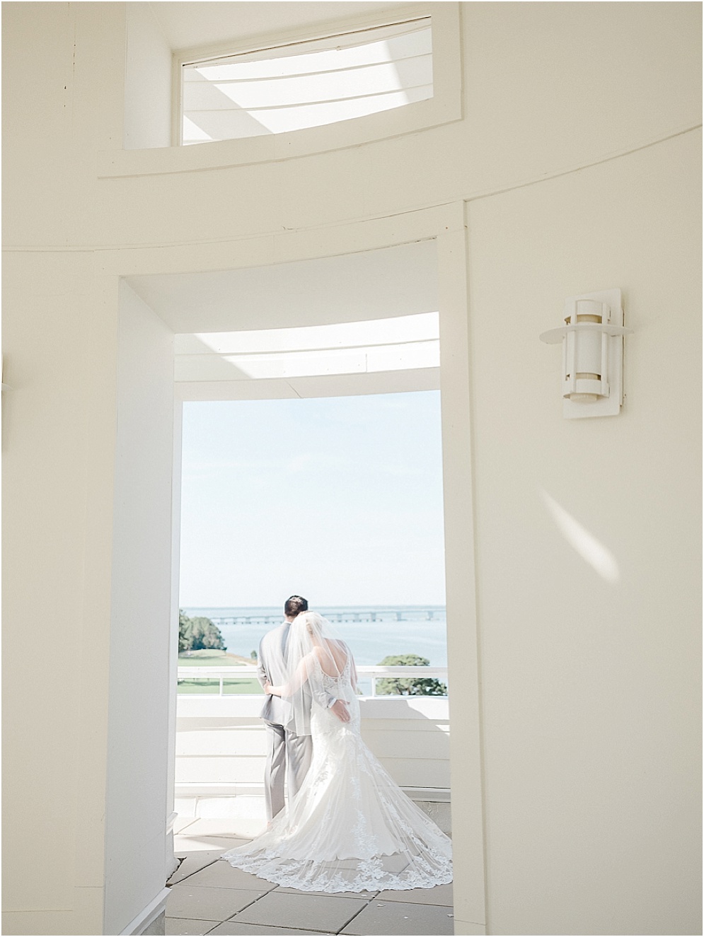 A wild Hyatt wedding where the ceremony took place on a dock on the Choptank River in Cambridge, Maryland.