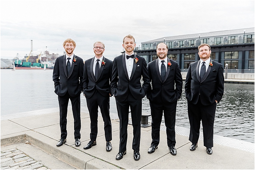 A chic, industrial wedding at the Winslow Room in Baltimore, Maryland.