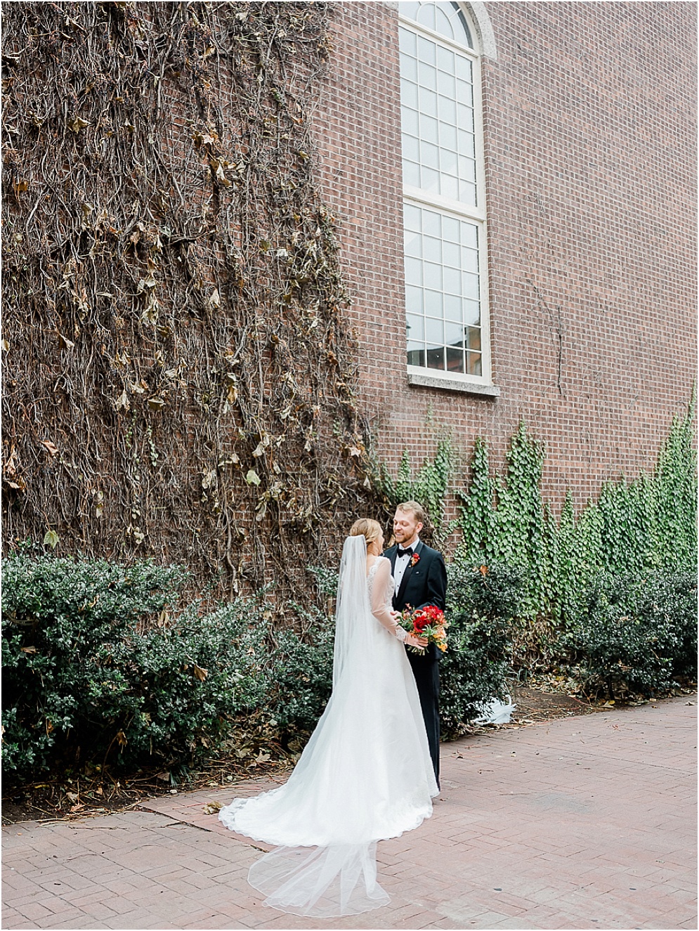 A chic, industrial wedding at the Winslow Room in Baltimore, Maryland.