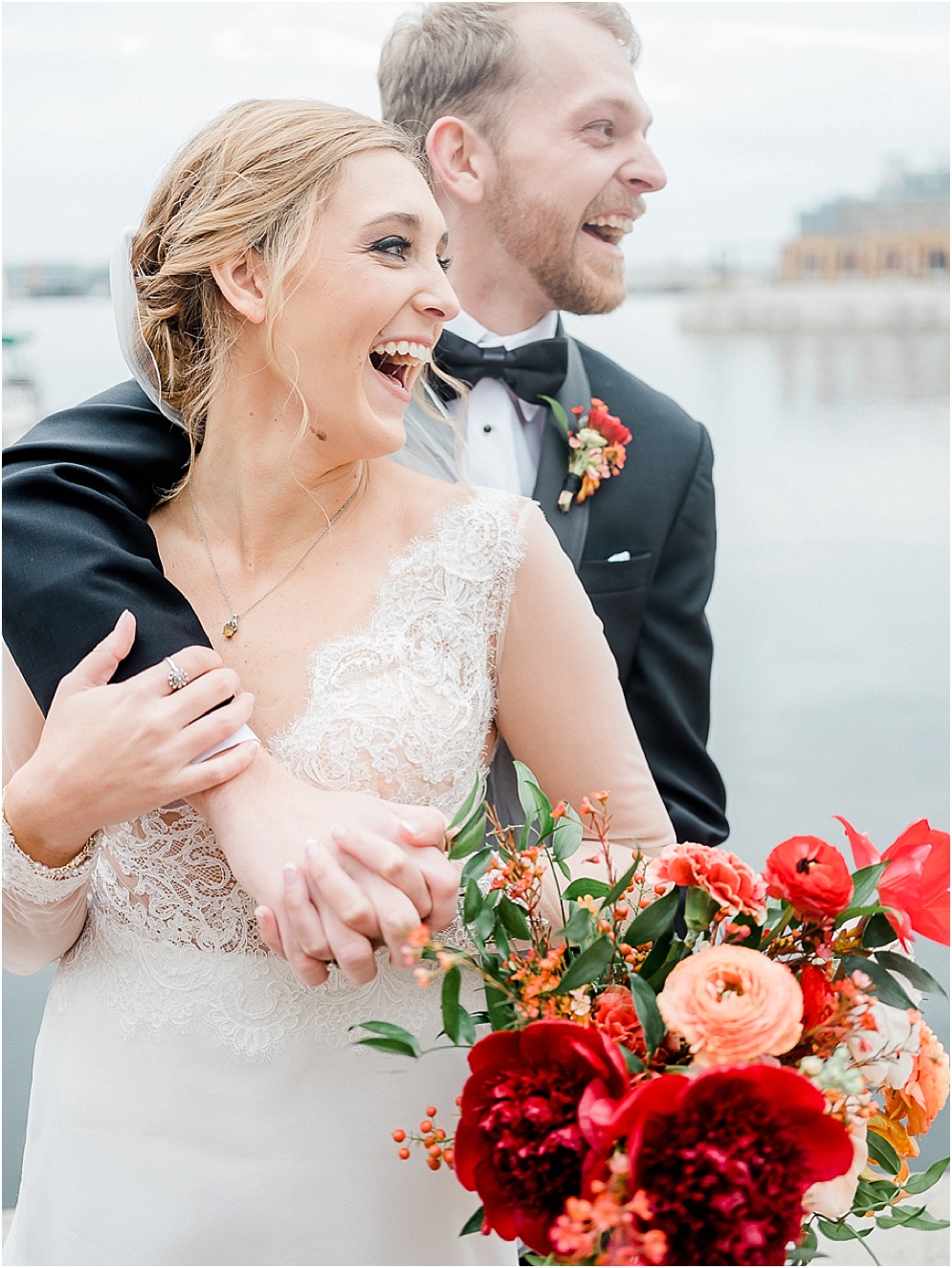 A chic, industrial wedding at the Winslow Room in Baltimore, Maryland.