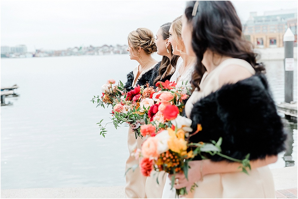 A chic, industrial wedding at the Winslow Room in Baltimore, Maryland.