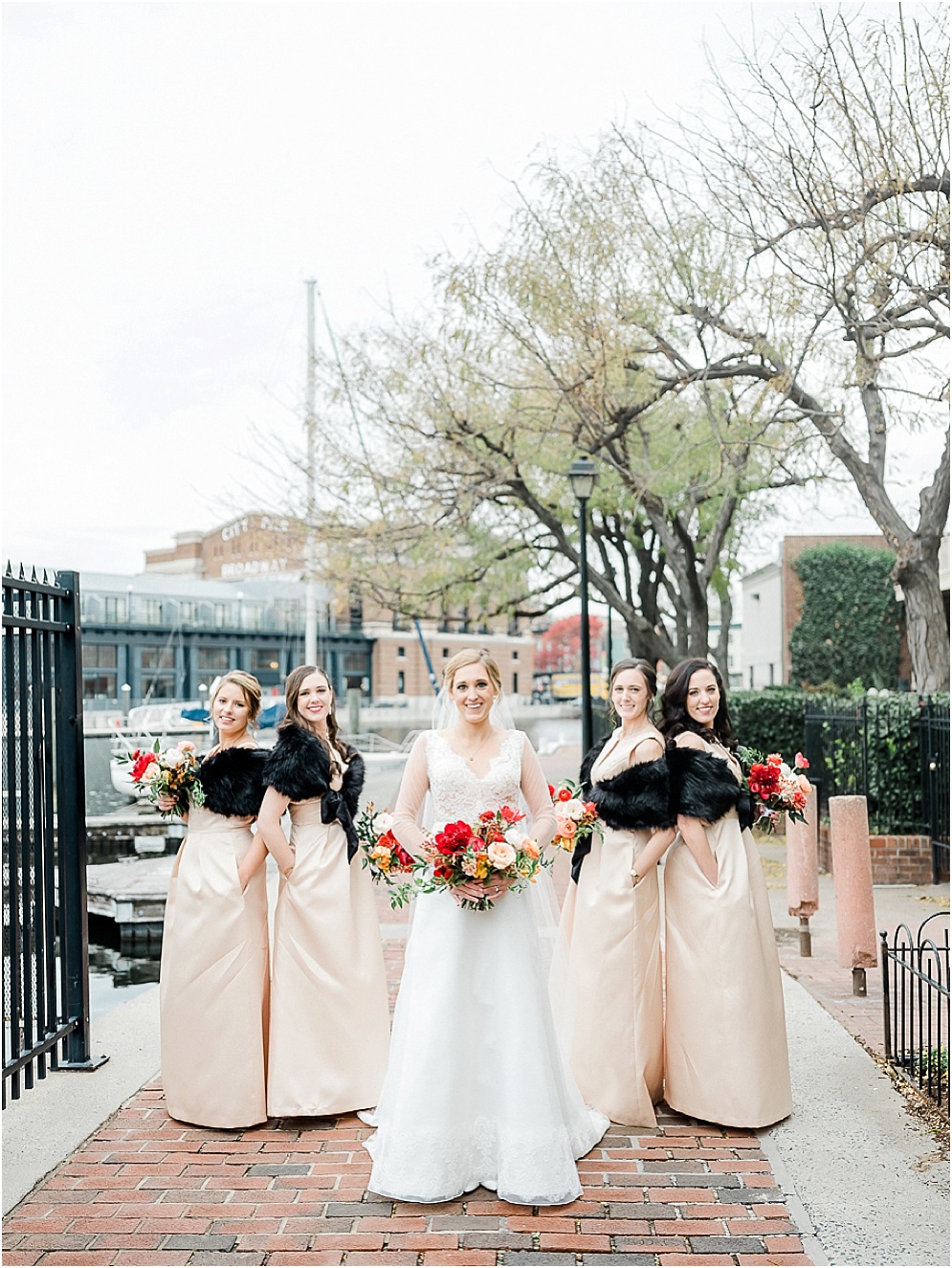 A chic, industrial wedding at the Winslow Room in Baltimore, Maryland.