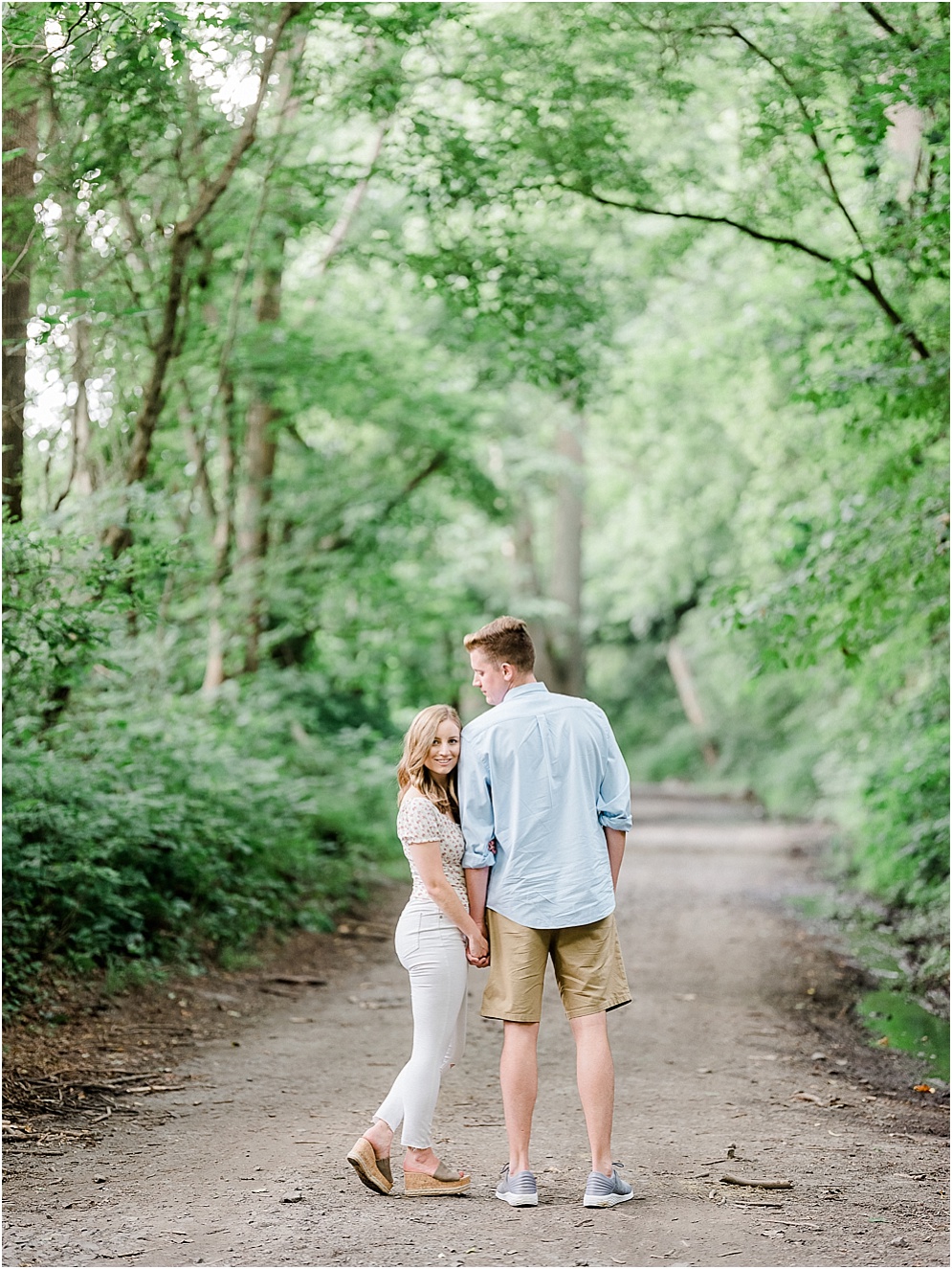 A hidden forest photo shoot at Shenk's Ferry Wildflower Preserve in Lancaster, Pennsylvania. 