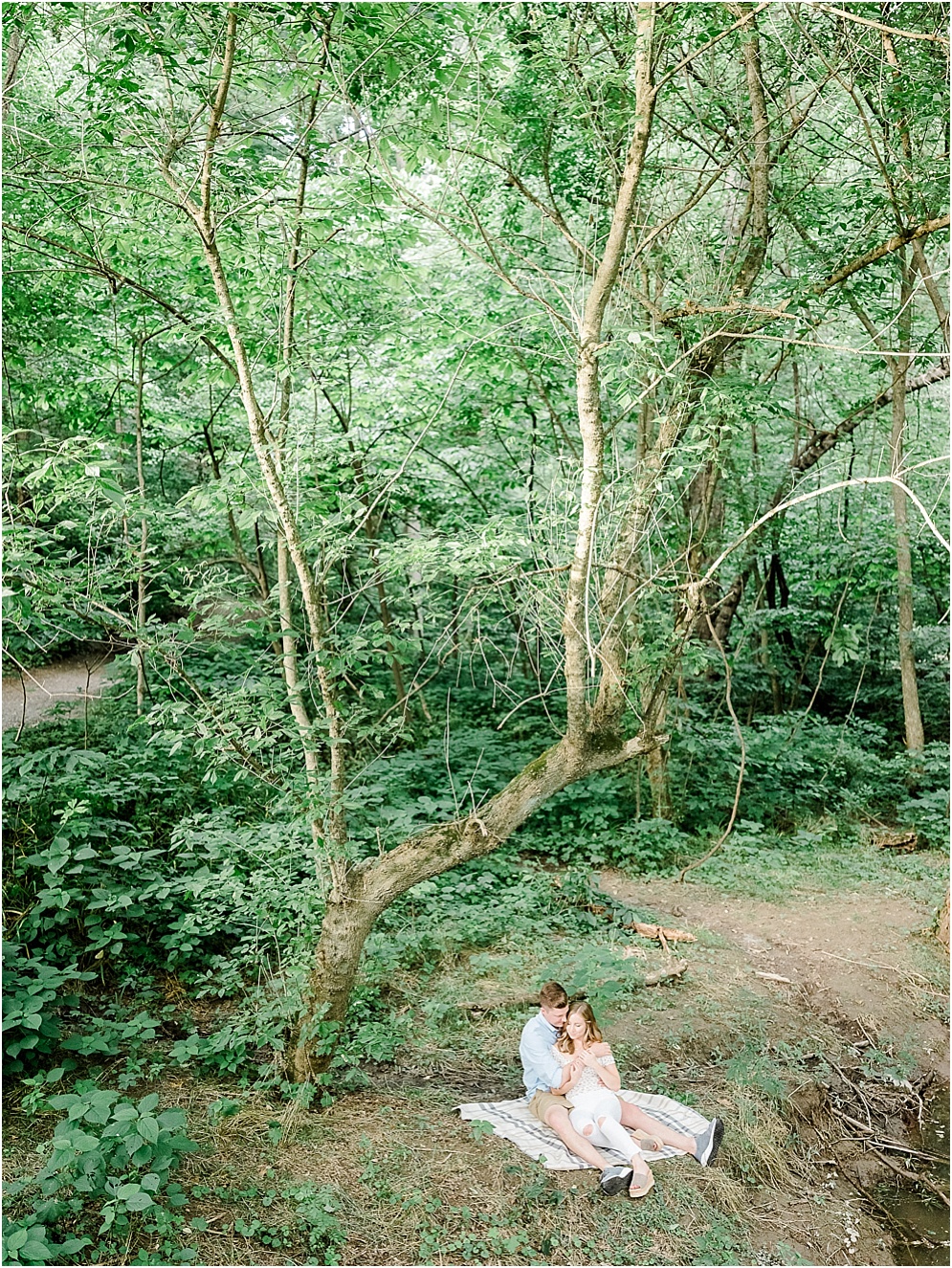 A hidden forest photo shoot at Shenk's Ferry Wildflower Preserve in Lancaster, Pennsylvania. 