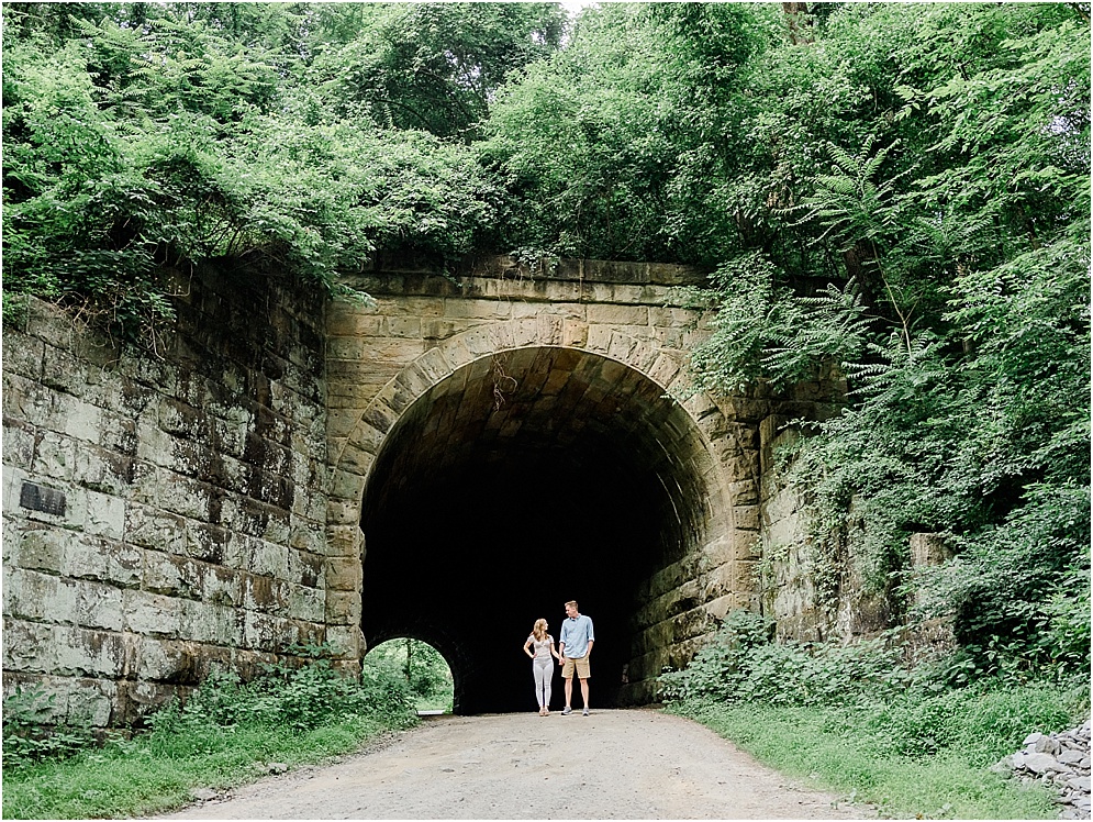 A hidden forest photo shoot at Shenk's Ferry Wildflower Preserve in Lancaster, Pennsylvania. 