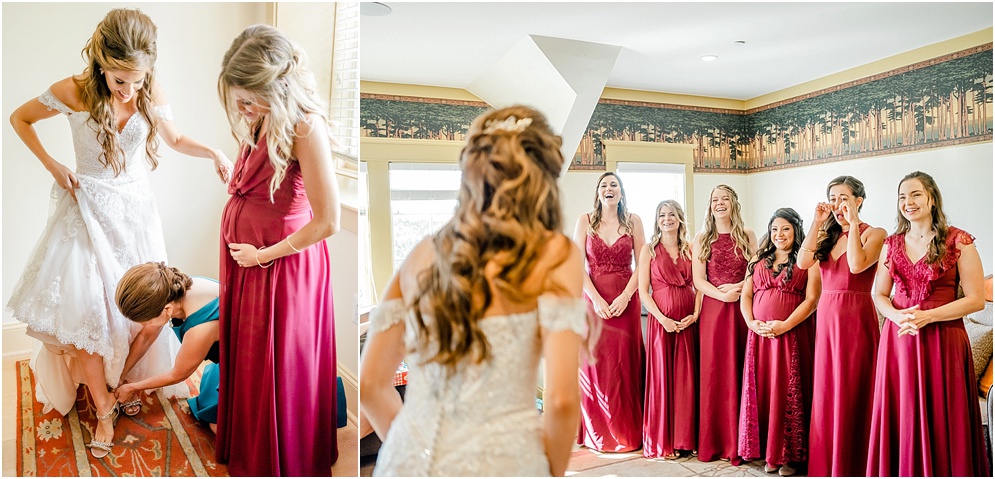 An elegant wedding at Herrington on the Bay, which is an Annapolis waterfront wedding venue. This wedding used reds & blushes to add romance.