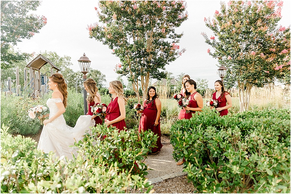 An elegant wedding at Herrington on the Bay, which is an Annapolis waterfront wedding venue. This wedding used reds & blushes to add romance.