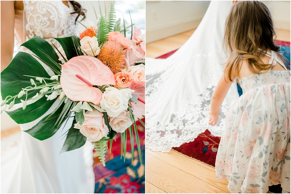 A colorful, island inspired wedding at Herrington on the Bay.