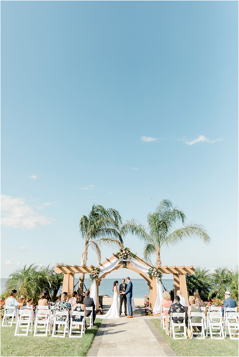 A colorful, island inspired wedding at Herrington on the Bay.
