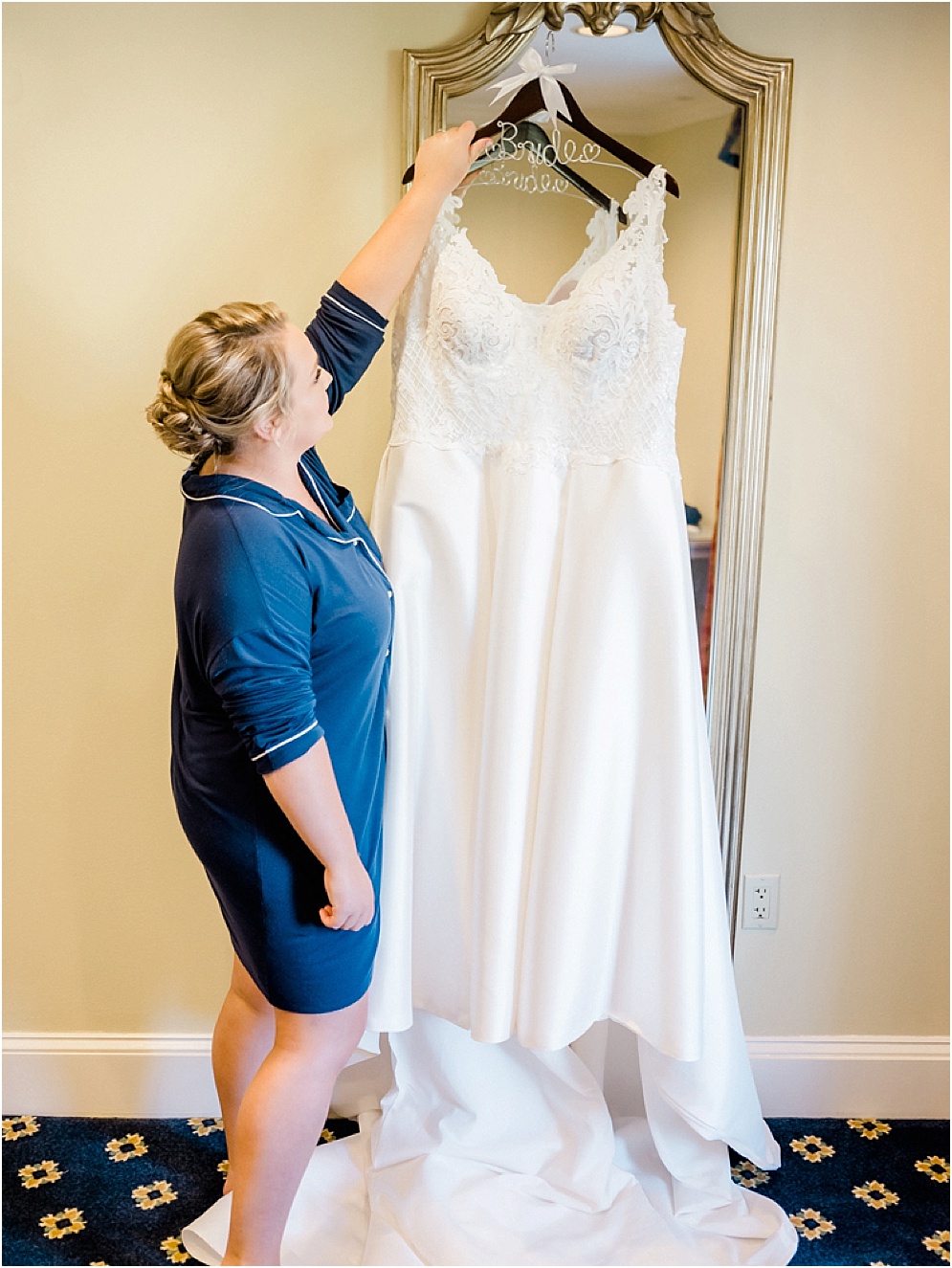 An Eastern Shore wedding in Downtown Easton, featuring deep red and purple hues and an incredibly joyful couple.