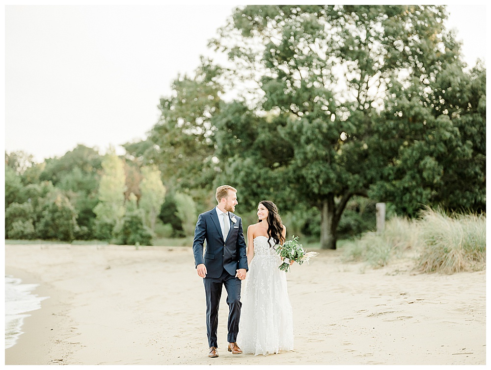 A navy and periwinkle nautical wedding at the Chesapeake Bay Foundation in Annapolis, Maryland.