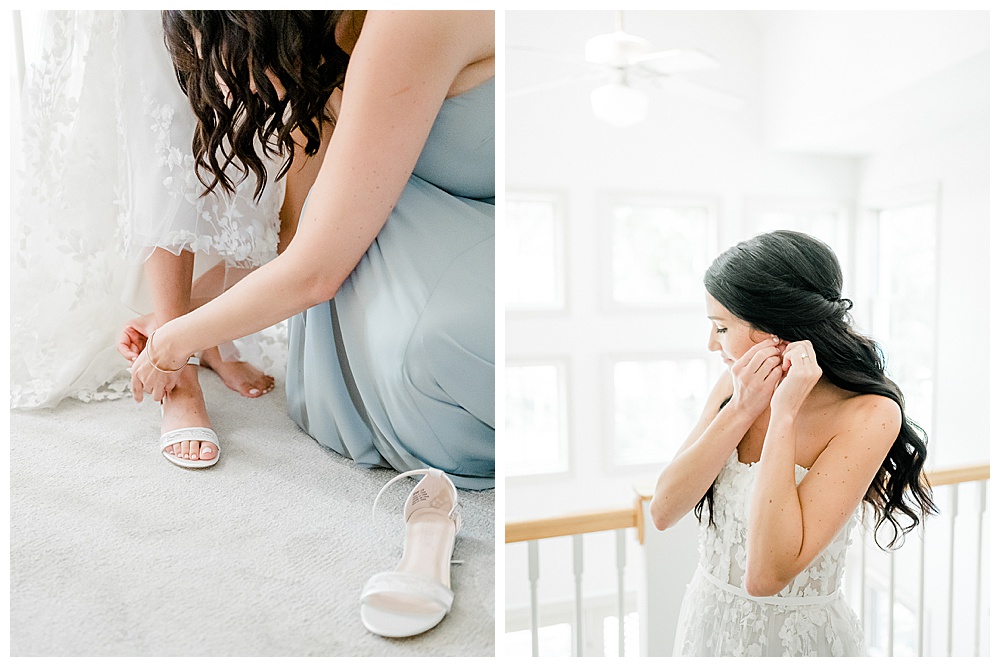 A navy and periwinkle nautical wedding at the Chesapeake Bay Foundation in Annapolis, Maryland.