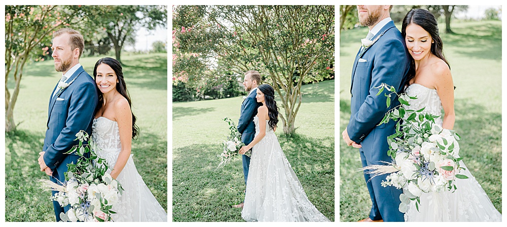 A navy and periwinkle nautical wedding at the Chesapeake Bay Foundation in Annapolis, Maryland.