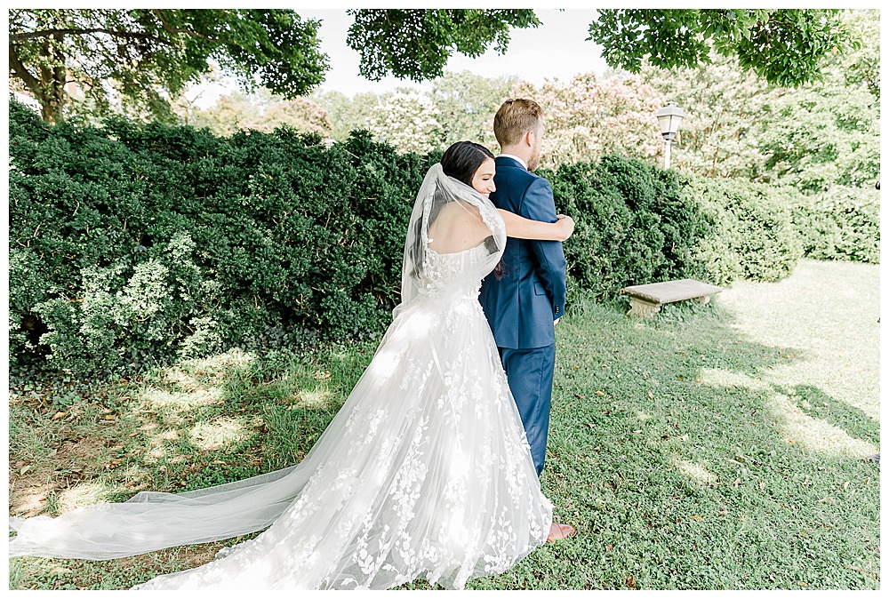 A navy and periwinkle nautical wedding at the Chesapeake Bay Foundation in Annapolis, Maryland.