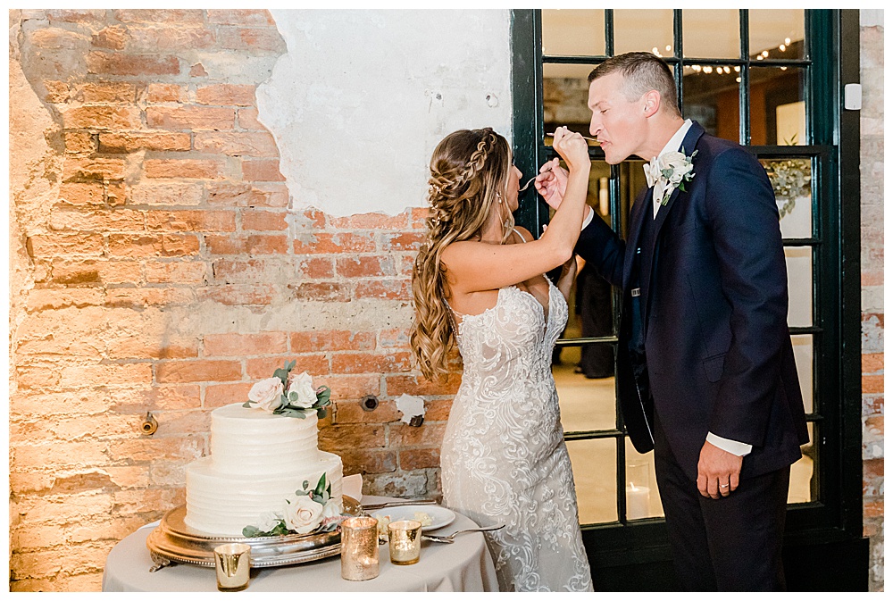 A glamorous, modern, gold wedding at Mt. Washington Dye House.