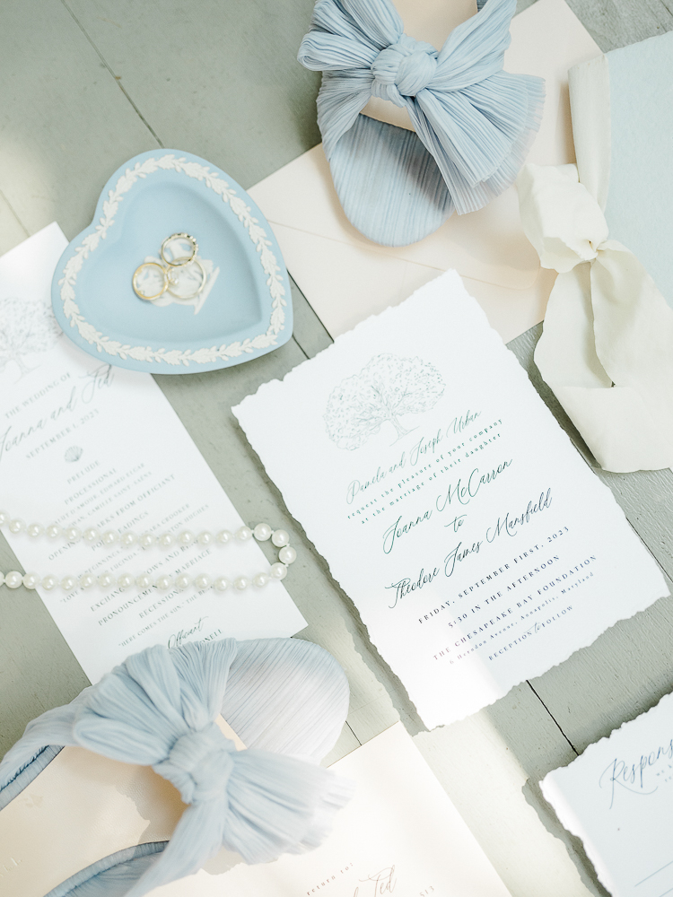 A vintage, romantic, wedding on the Chesapeake Bay in Annapolis, Maryland.