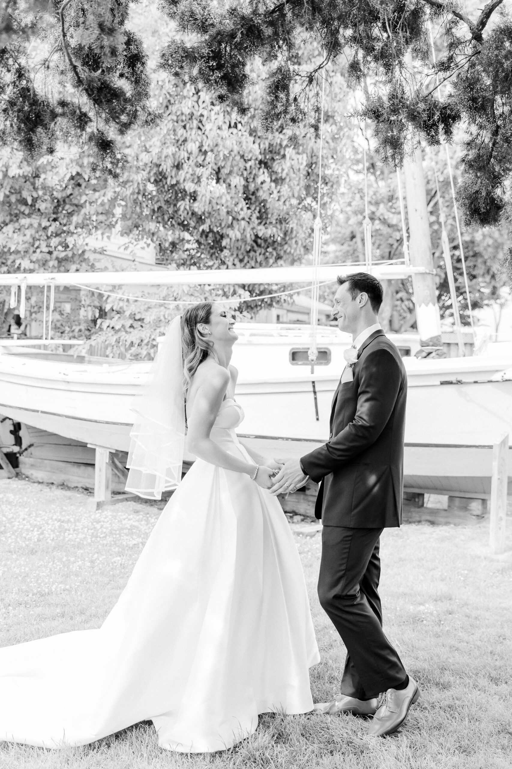 A trendy, chic, waterfront wedding in Annapolis, Maryland.